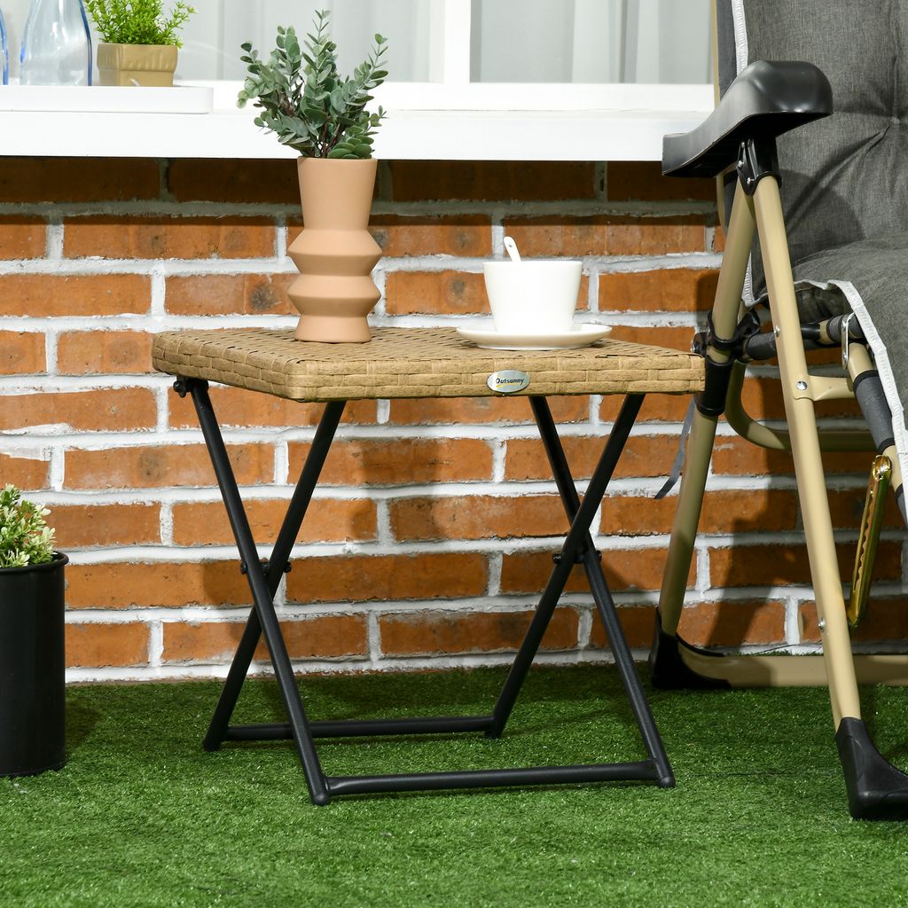 Outsunny Polyrattan Beistelltisch Gartentisch Kaufland De