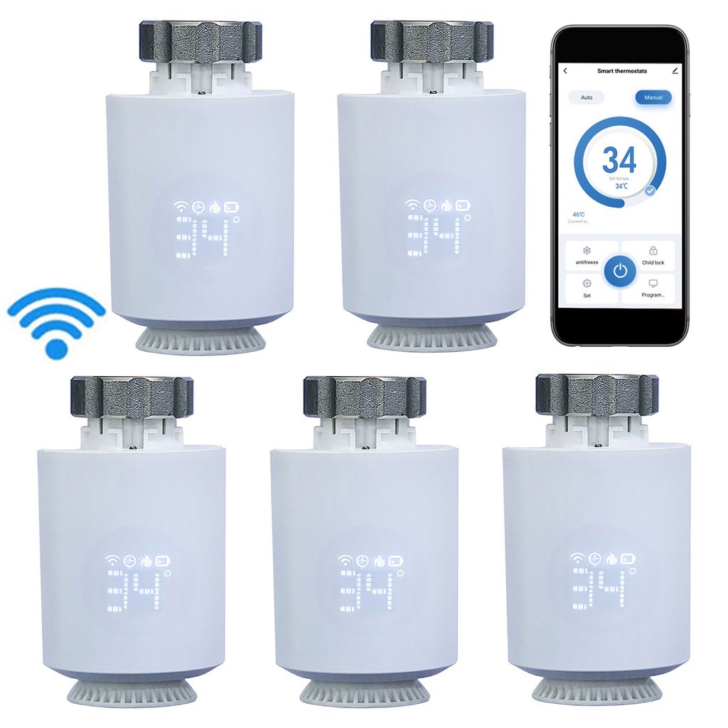 ZigBee 5X Smart Heizkörperthermostat Kaufland de