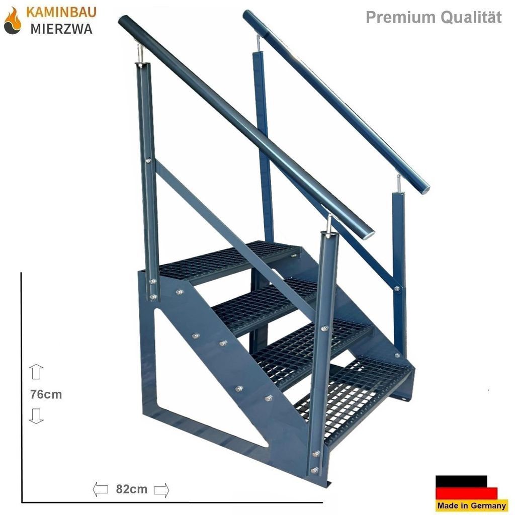 Gitterrost Stahl Freistehende Treppe Stufen Kaufland De