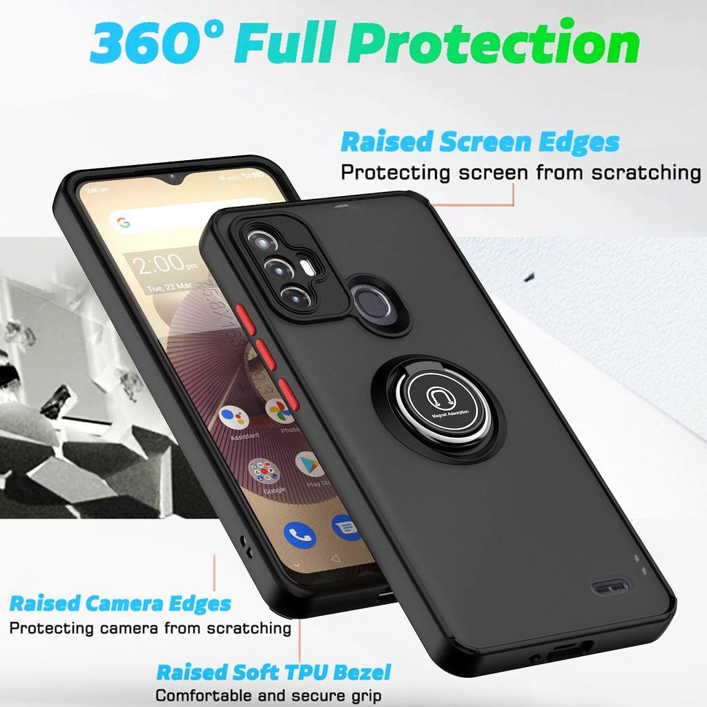 Pre ZTE Blade A52 TPU PC Design Ring Cover Kaufland Sk