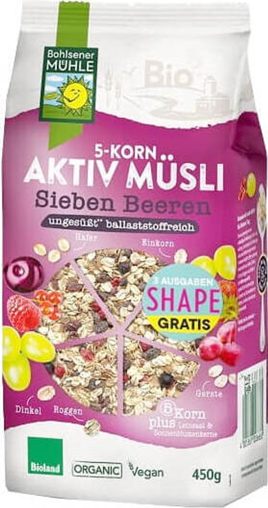 Bohlsener Mühle 5 Korn Aktiv Müsli Sieben Kaufland de