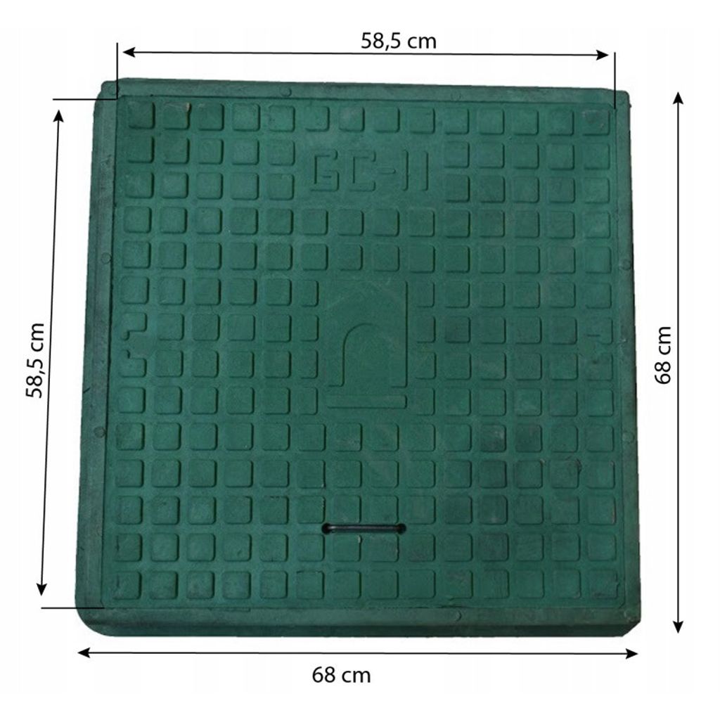 Pokrywa włazu szamba 68x68 cm zielona pokrywa Kaufland pl