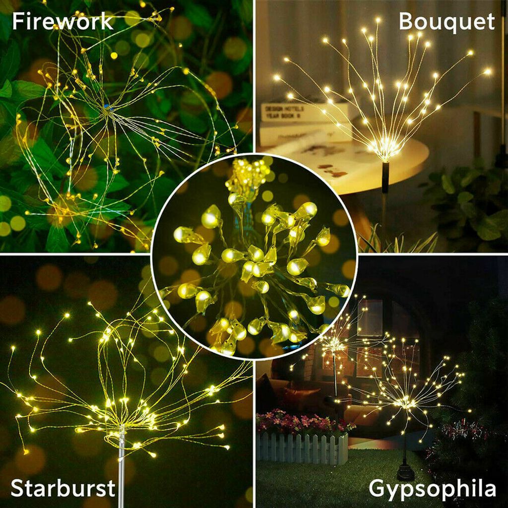 Lumiereholic Pcs Led Solarlampe Feuerwerk Kaufland De