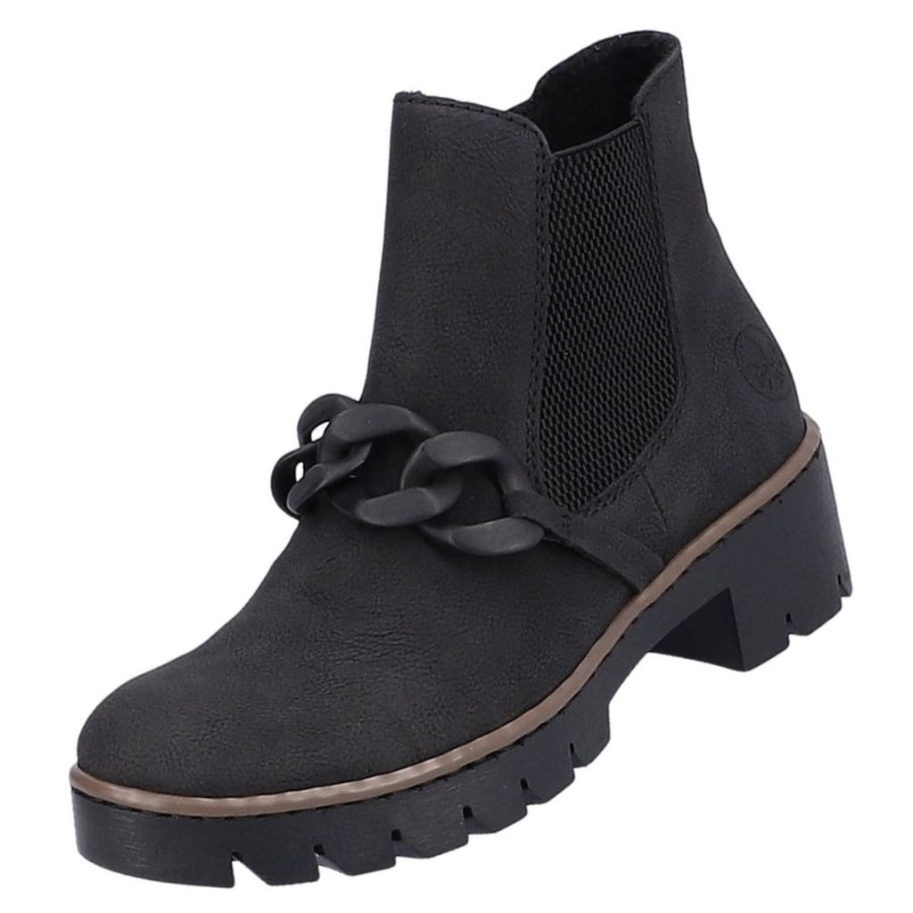 Rieker Damen Stiefelette Schwarz Stiefelette Kaufland De