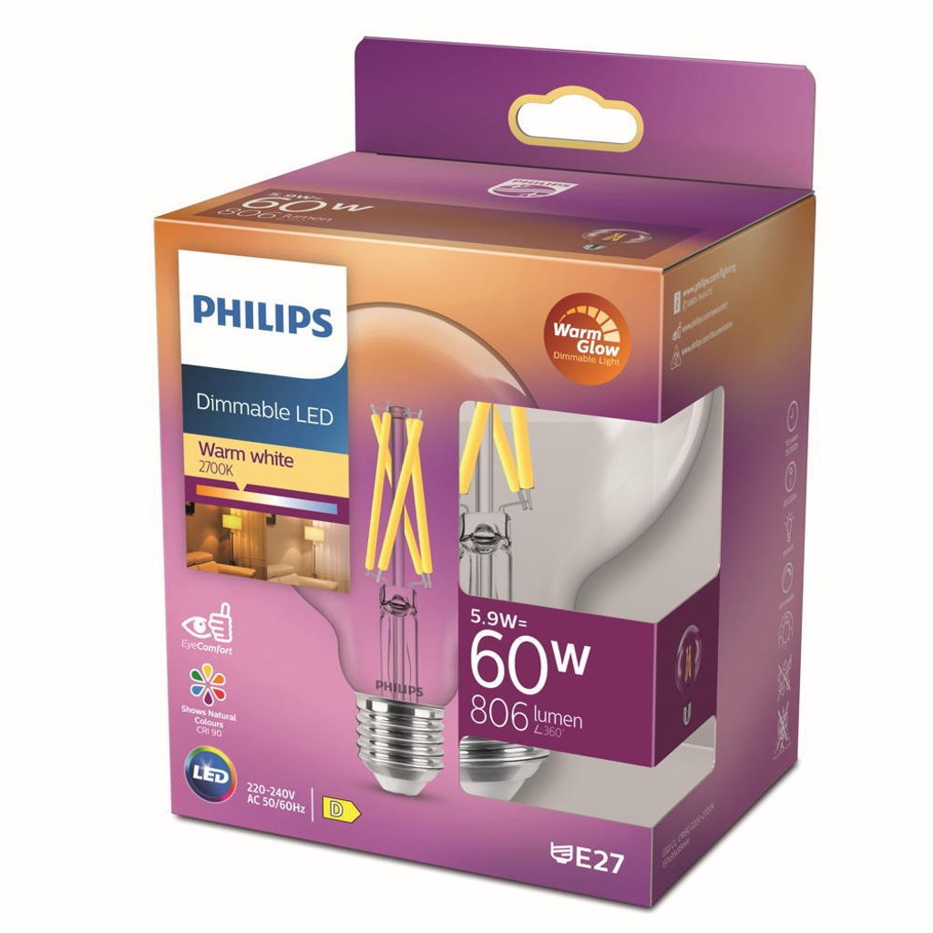 Philips Led Lampe Ersetzt W E Globe Kaufland De