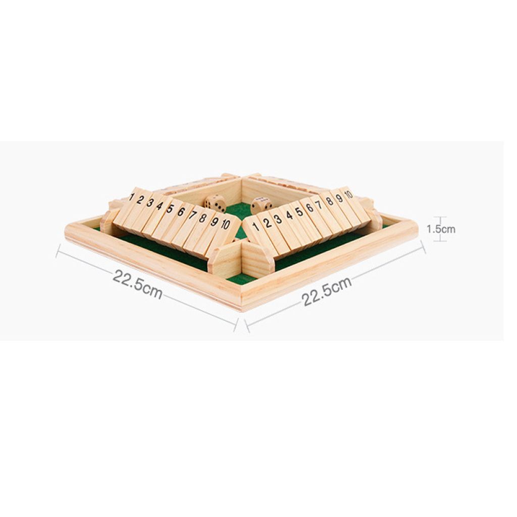 Deluxe Spieler Shut The Box Holz Tisch Kaufland De