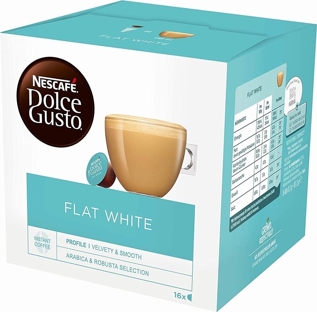 Nescafé Dolce Gusto Flat White 16 Portionen Kaufland de