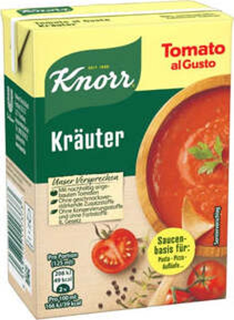 Knorr Tomato al Gusto Kräuter Soße 370 g Kaufland de