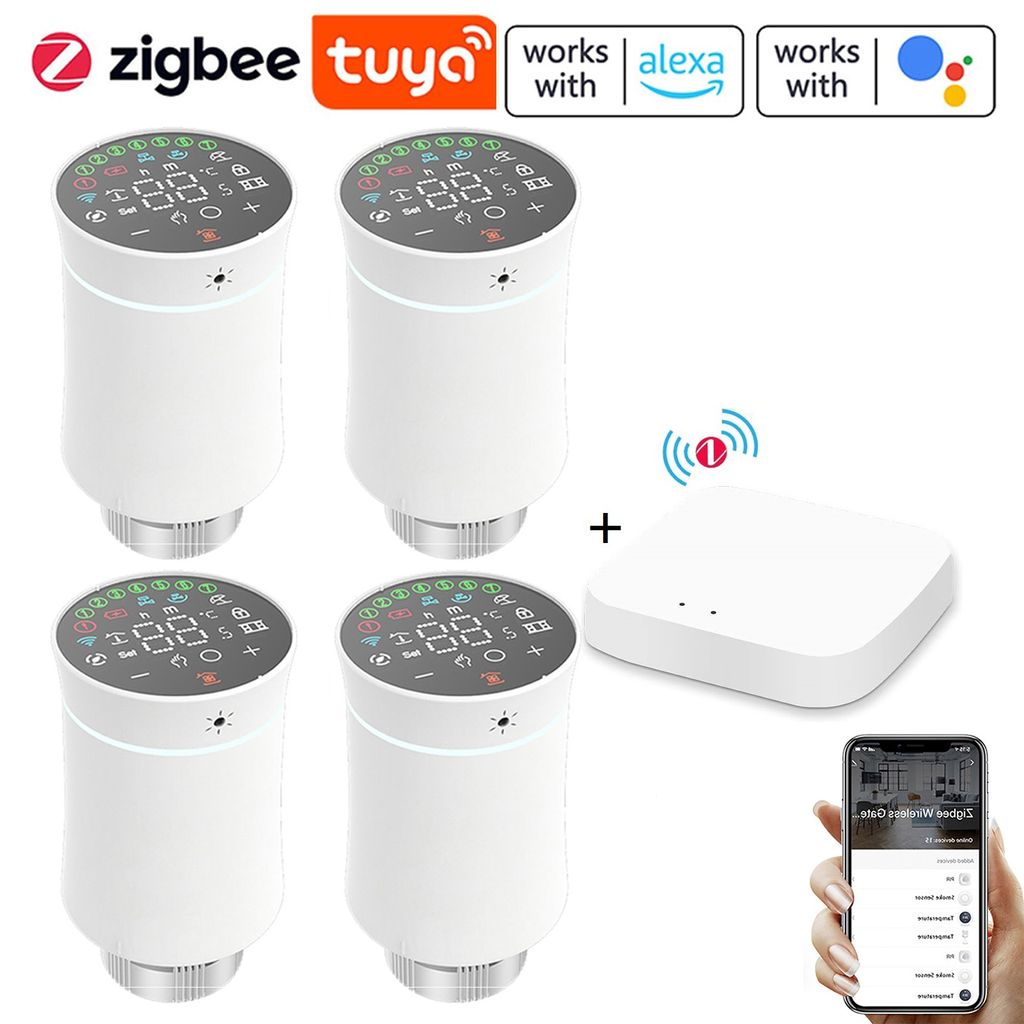 4X Tuya Zigbee TRV Thermostatventil Kaufland De