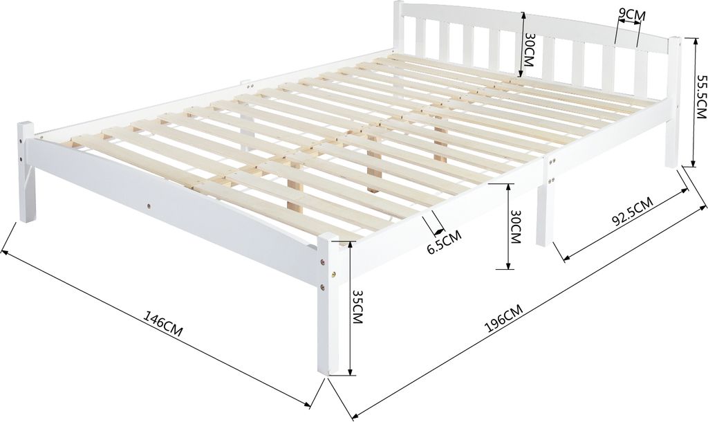 H J Wedoo Doppelbett Holzbett Bettgestell Mit Kaufland De