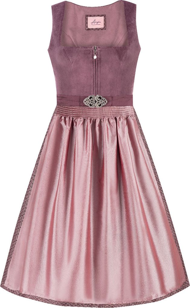 Alpenglanz Midi Dirndl 70 Cm Mauve Altrosa Kaufland De