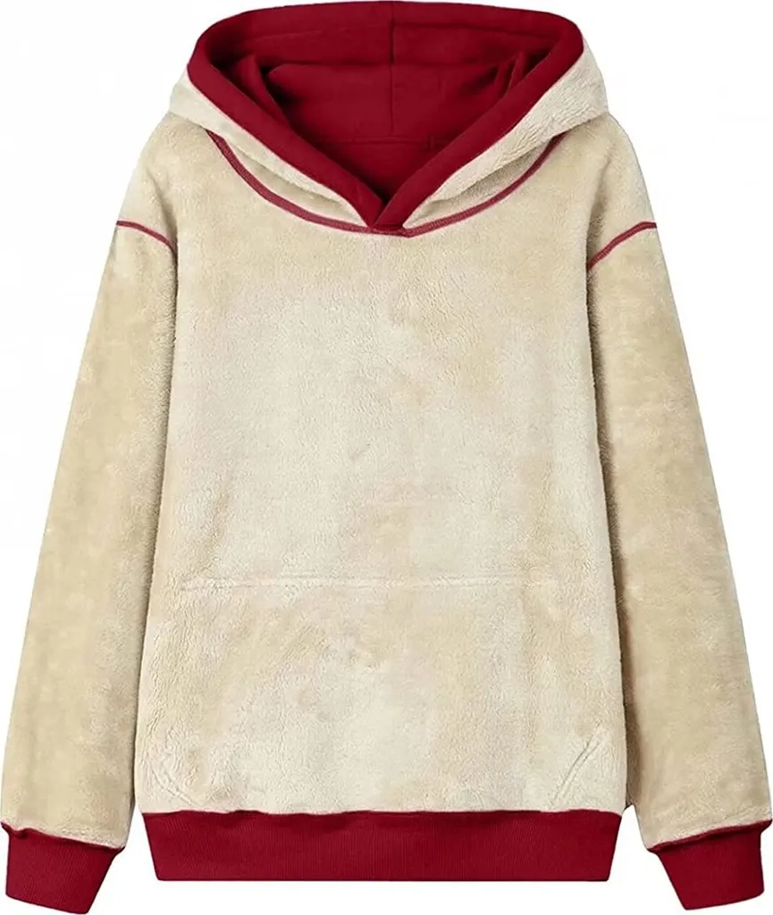 ASKSA Damen Fleece Kapuzenpullover Plüsch Kaufland de