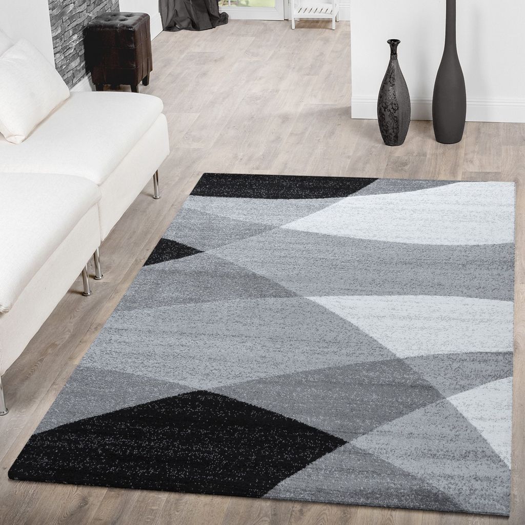 Wohnzimmer Teppich Kurzflor Geometrisches Kaufland De