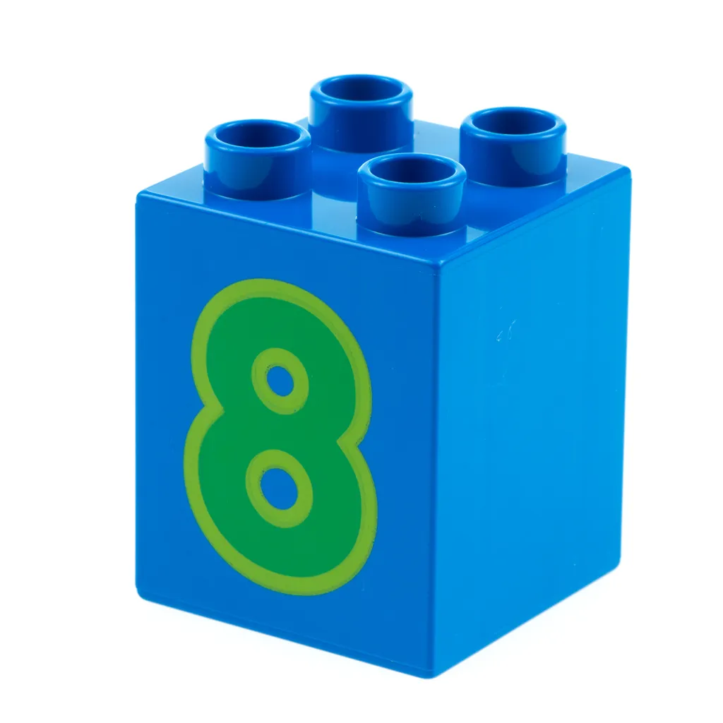 1x Lego Duplo Basic Bau Stein 2x2x2 Blau Kaufland De