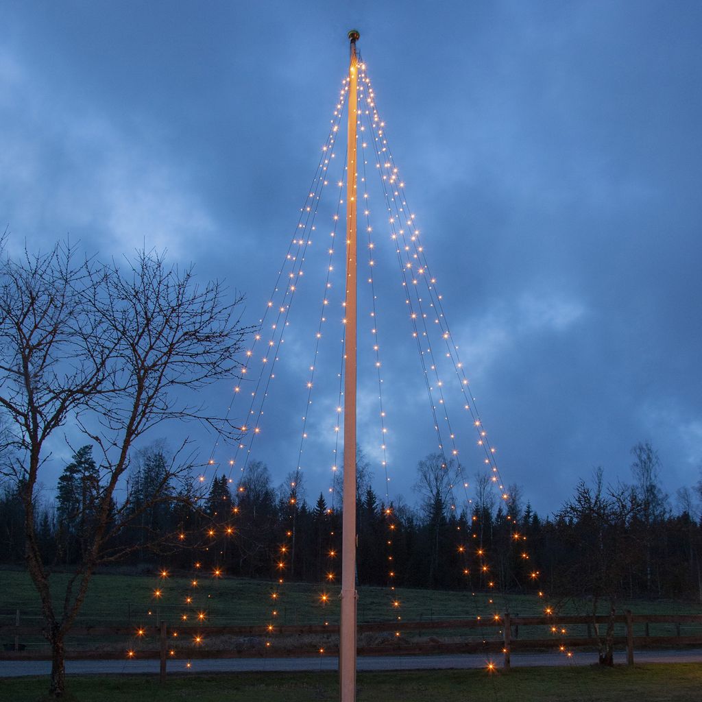 LED Baummantel Lichterkette für Fahnenmast Kaufland de