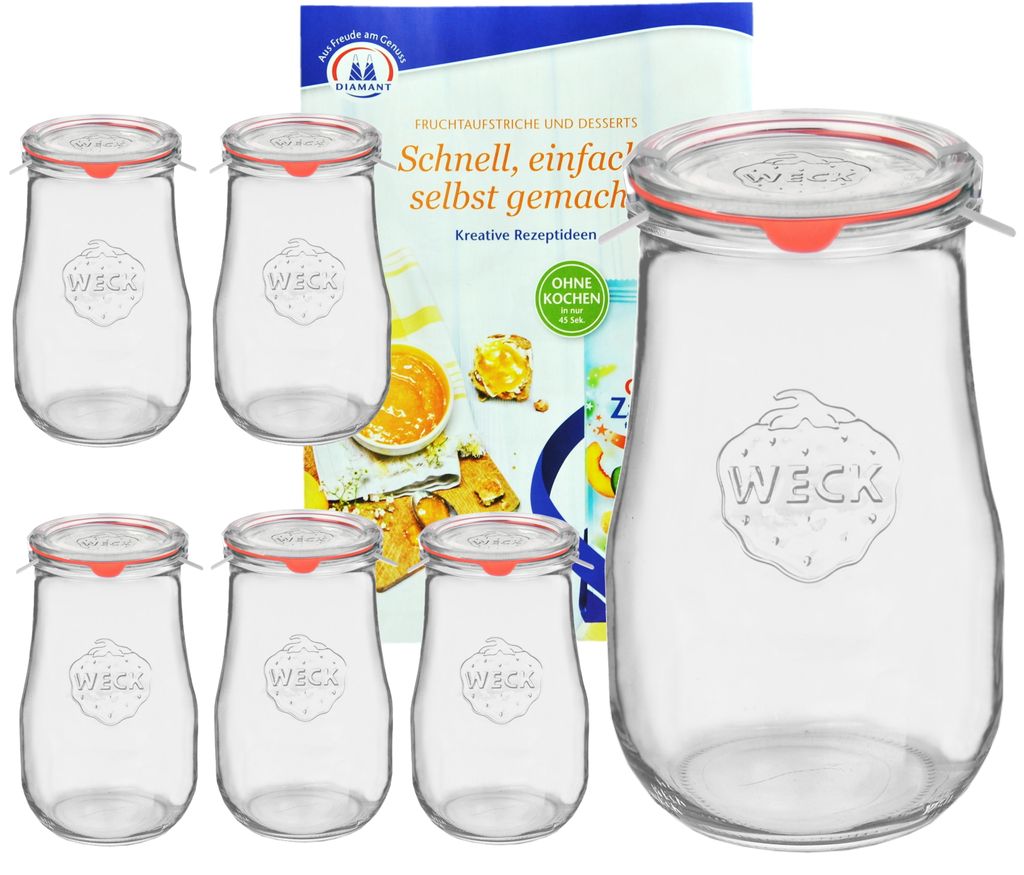 6er Set Weck Glas 2700ml Tulpengläser 2 5L Kaufland de