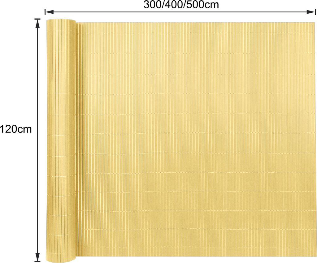 Lzq X Cm Sichtschutzmatte Pvc Bambus Kaufland De