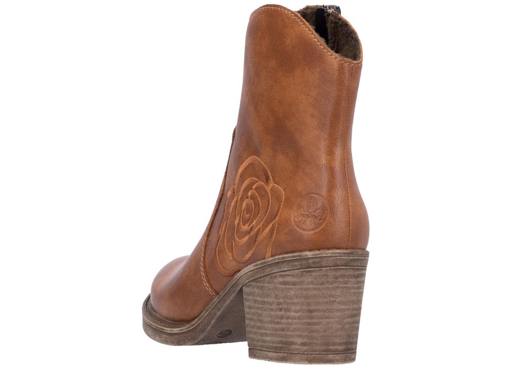 Rieker Damen Stiefelette Blume Blockabsatz Kaufland De