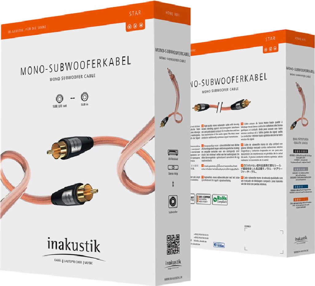 Inakustik Star Mono Subwoofer Cable M Kaufland Sk