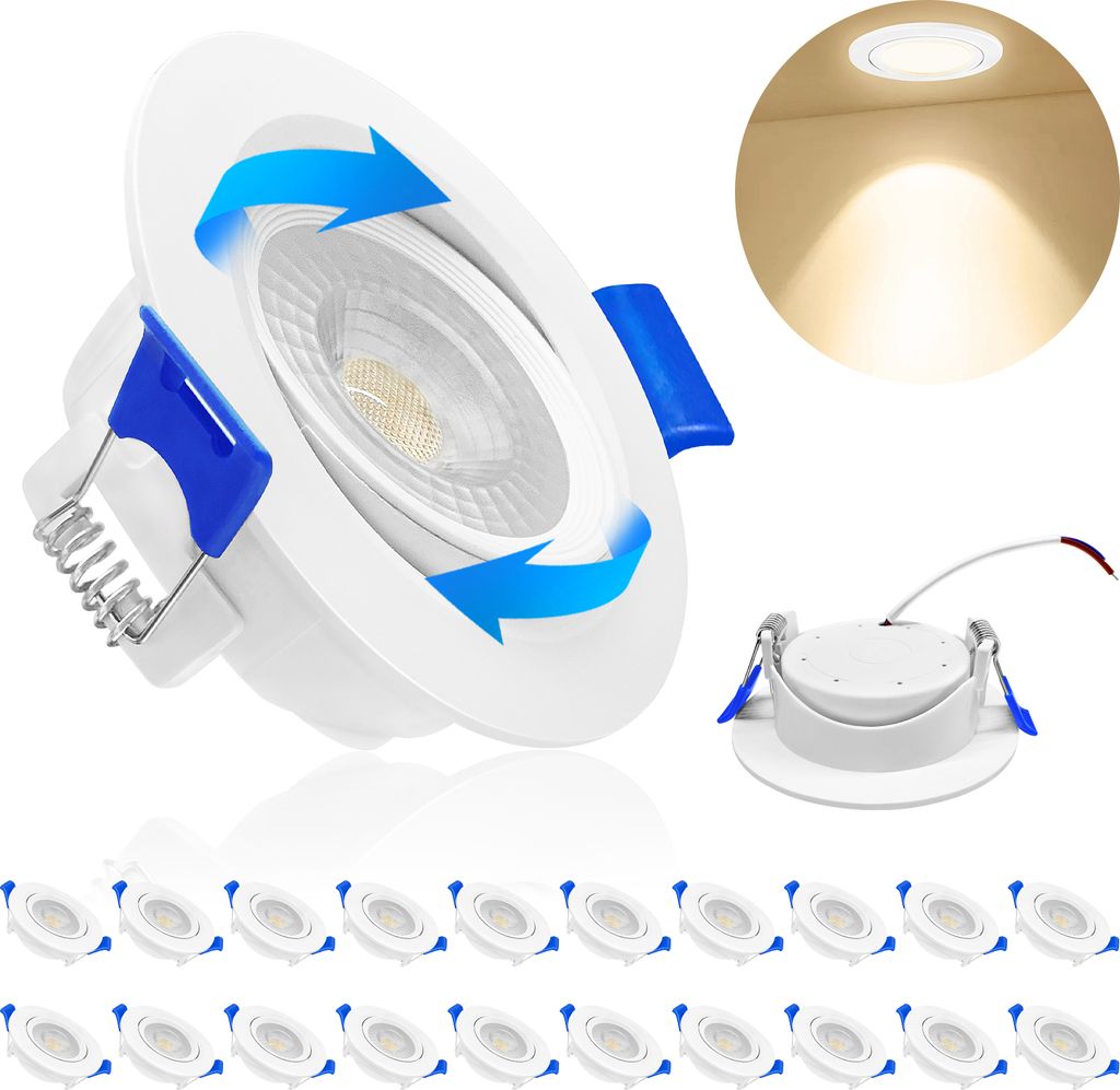 Uisebrt Pcs Led Einbauleuchte W Warmwei Kaufland De