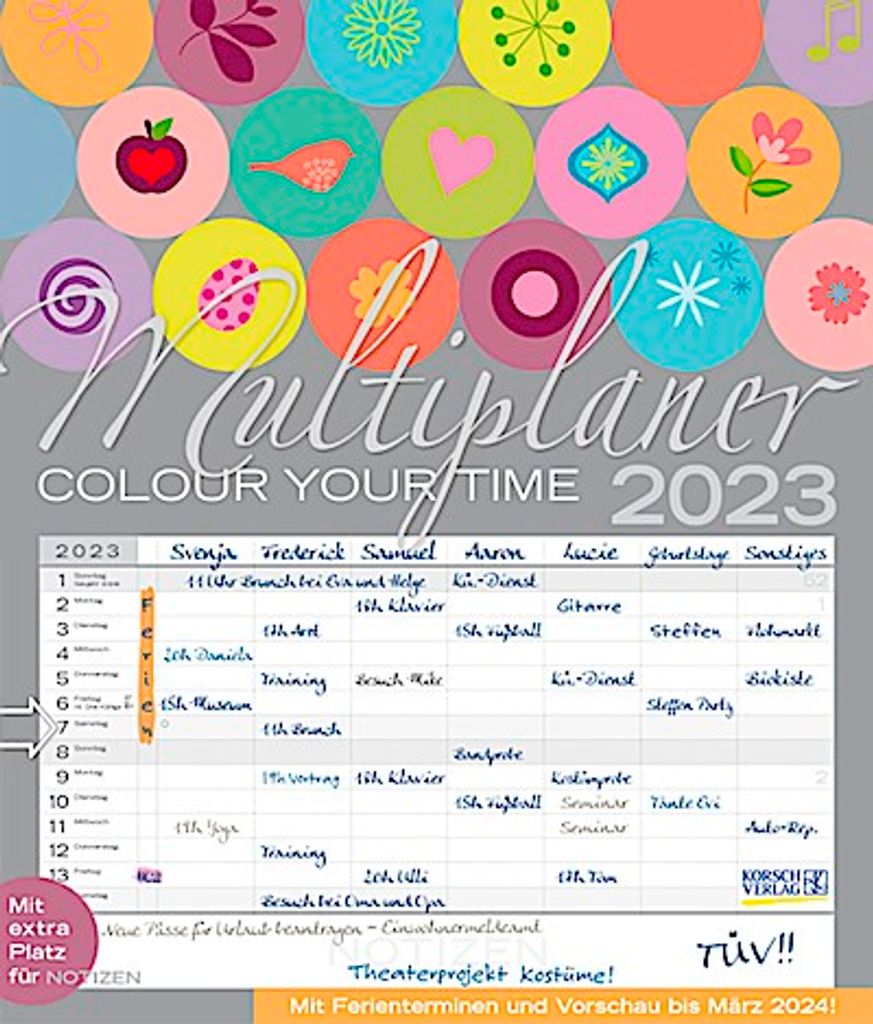 Multiplaner Colour Your Time Kaufland De