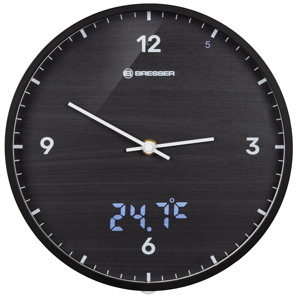 BRESSER MyTime LEDsec Wanduhr 24 Cm Mit Kaufland De