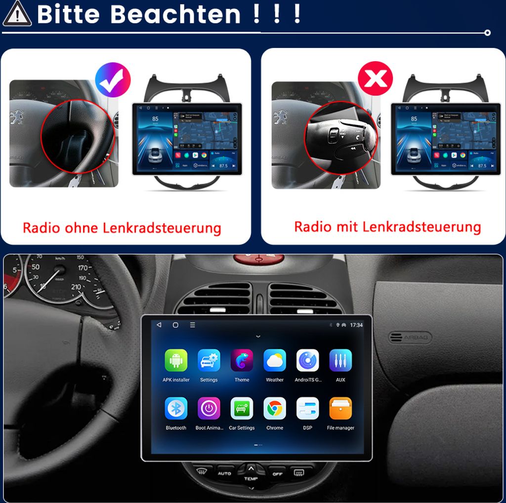 13 1 Carplay 2 32G Andriod12 Autoradio GPS Kaufland Sk