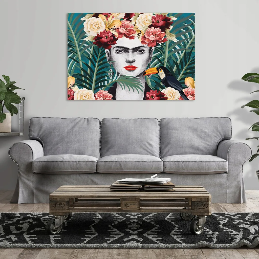 Leinwandbilder Frida Kahlo Blumen X Cm Kaufland De