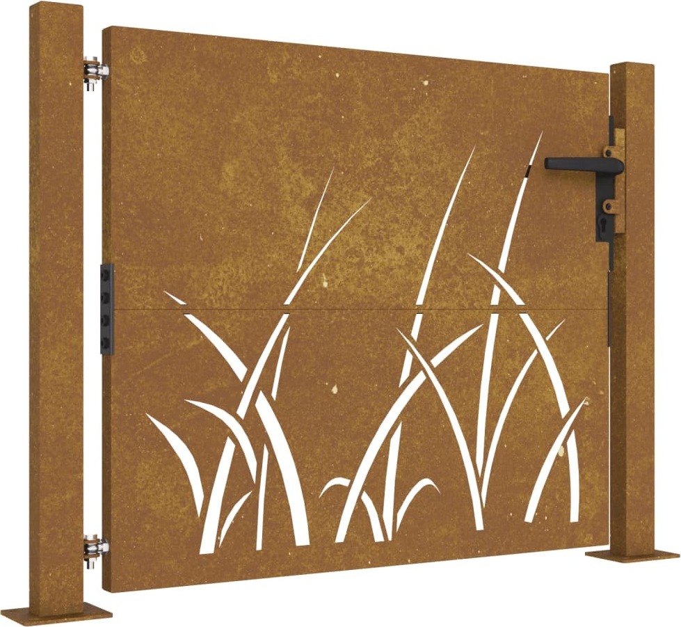 vidaXL Zahradní brána 105x80 cm Corten Steel Kaufland cz