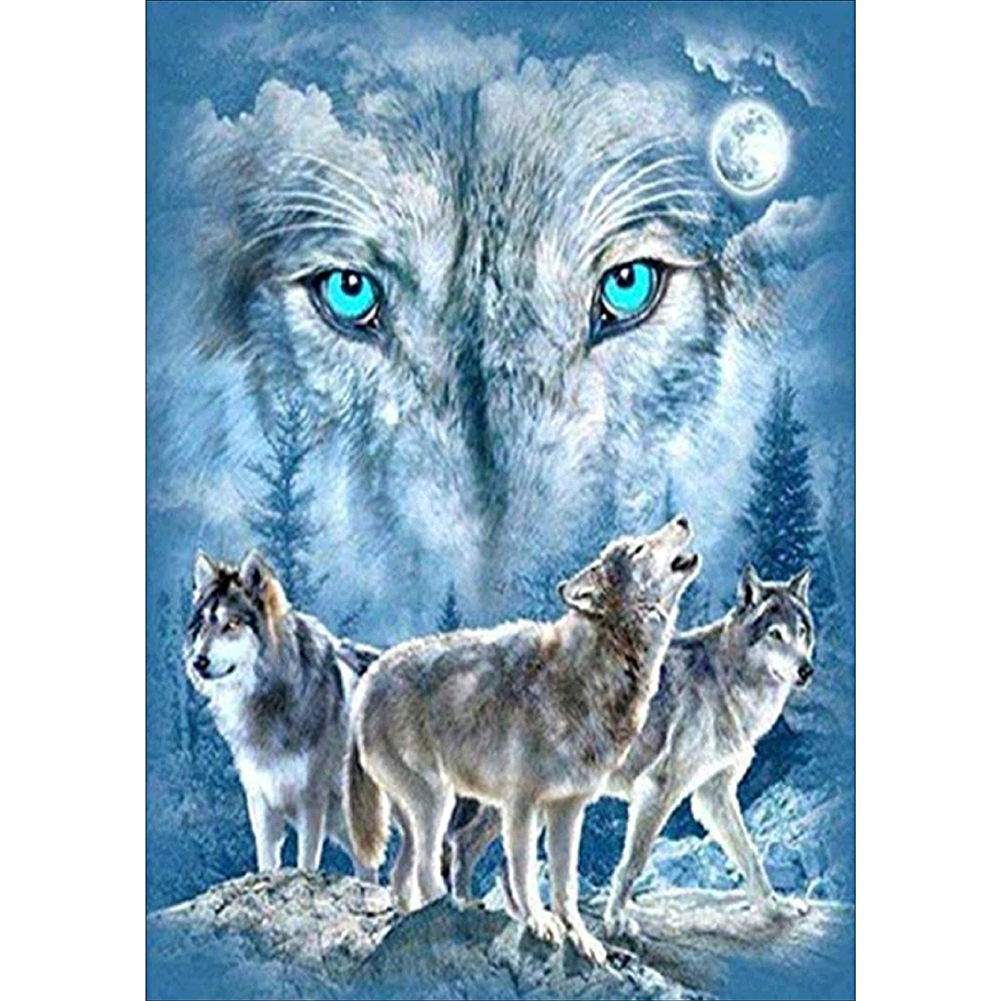 Wolf DIY 5D Diamant Malerei 30x40 Cm Diamant Kaufland De