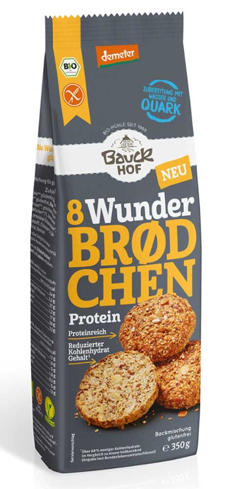 Bauckhof Wunderbrödchen Protein demeter 350g Kaufland de