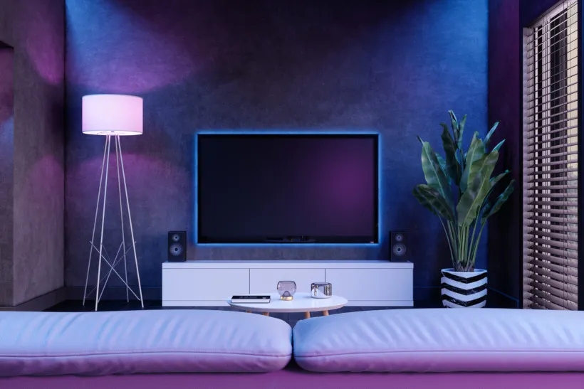 Televízor s dodatočne nainštalovaným systémom Ambilight