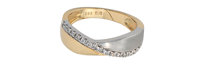 Goldring mit Prägung