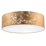 Deckenleuchte mit goldenem Lampenschirm