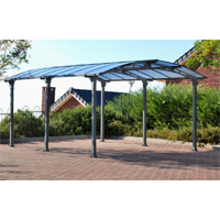 Walmdach-Carport