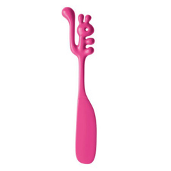 Streichlöffel mit Eichhörnchengriff pink