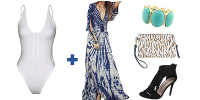 Strandoutfit Maxikleid