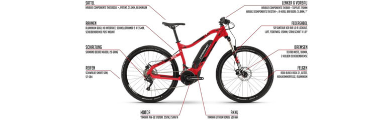 Rotes Haibike