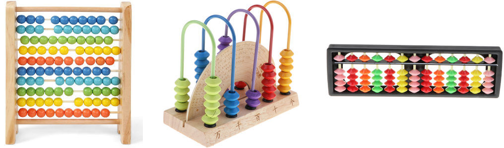 9 Ziffern Abakus Rechenschieber Rechentafel Rechenbrett Montessori Spielzeug 