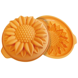 Runde Form mit 3D-Effekt Sonnenblume