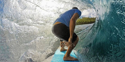 Einsatz einer GoPro beim Surfen