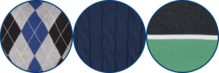Detailansicht Pullunder-Muster