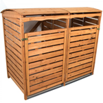 Mülltonnenbox aus Holz