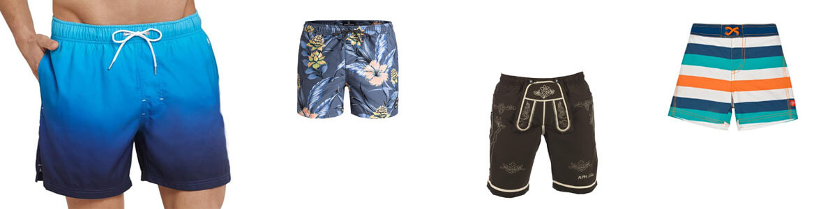 Badeshorts mit Farbverlauf