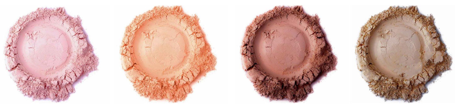 Puder und Bronzer
