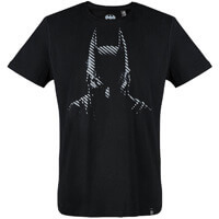 Schwarzes Batman T-Shirt mit Porträt des maskierten Superhelden