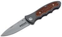 Einhand-Taschenmesser mit Fingermulden und Griffwülsten von Böker
