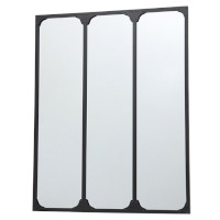 Glaswand mit Metall