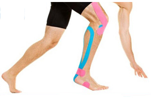 Knie- und Oberschenkelbereich
