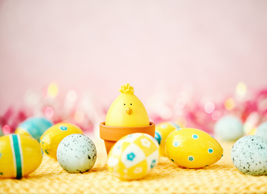 Eier sind ein klassischer Bestandteil des Osternestes. 